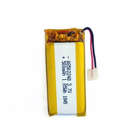 Certificat UL/CB/CE/Un38.3 Batterie lithium-polymère rechargeable numérique 502248 3.7V 500mAh Batterie Lipo au lithium pour appareil électrique